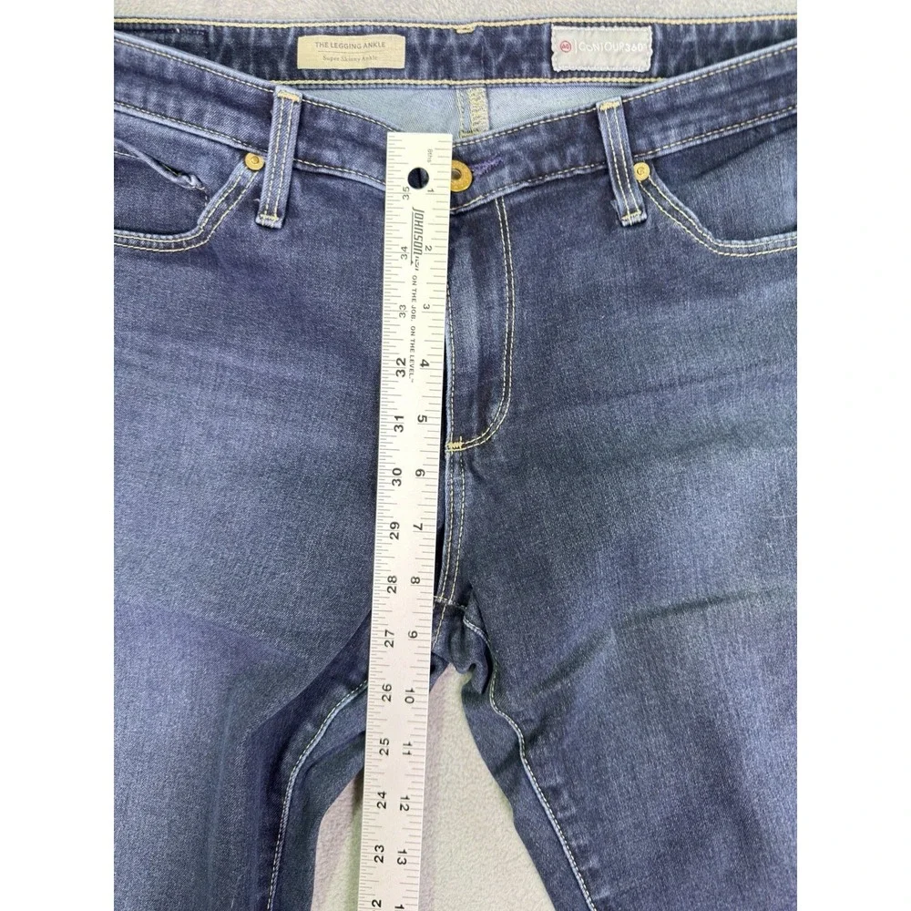 Adriano Goldschmied Legging Jeans Womens 31R Blue Super Skinny Ankle Contour 360